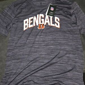 Nwt NFL Gray Short Sleeve Bengals Tee